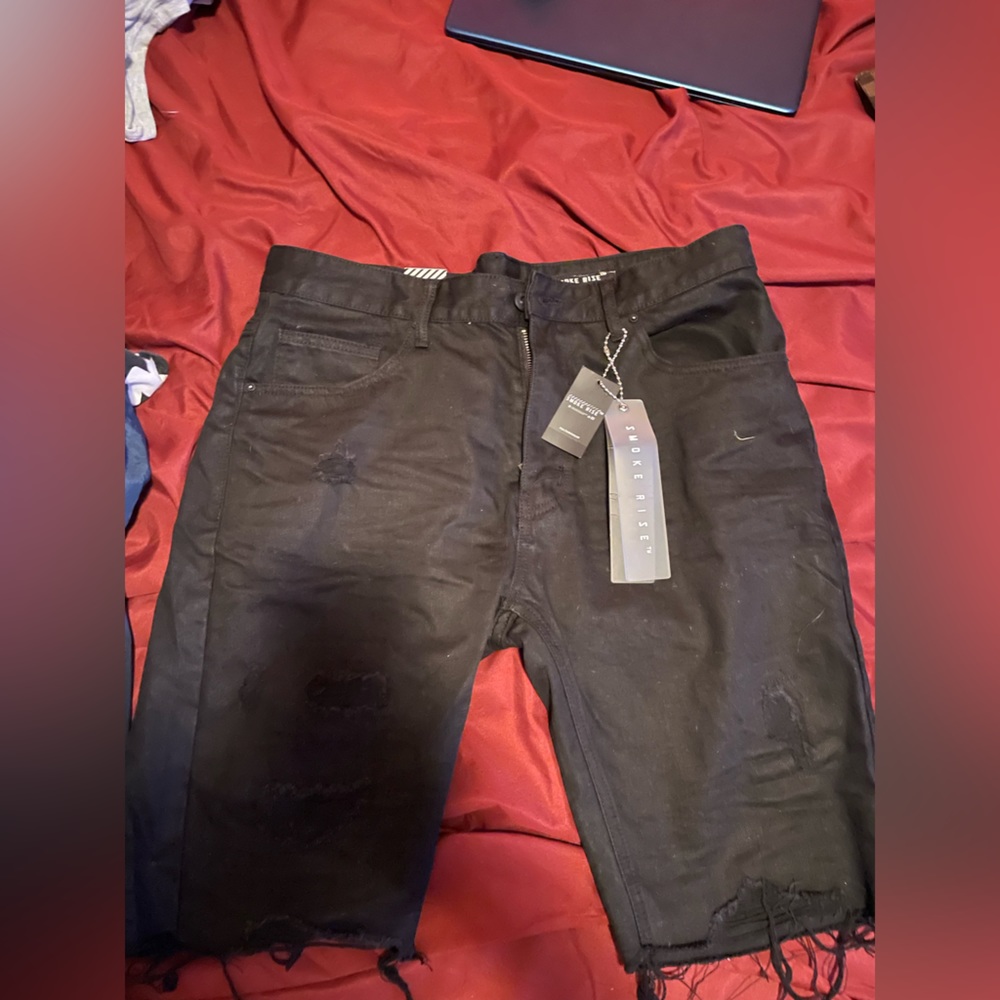 Jean shorts brand new with tags distressed design